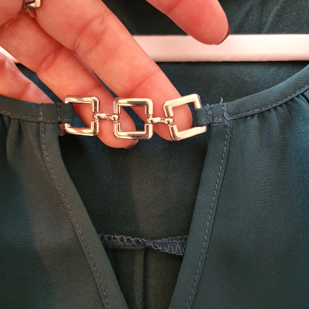 NWT Fortune & Ivy Kelly Green Blouse from Stitchfix - Picture 7 of 11